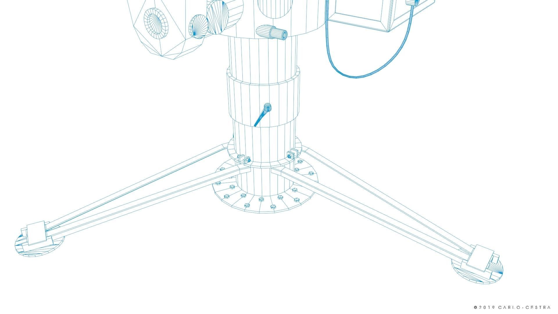Coincidence rangefinder Low-poly 3D model_34