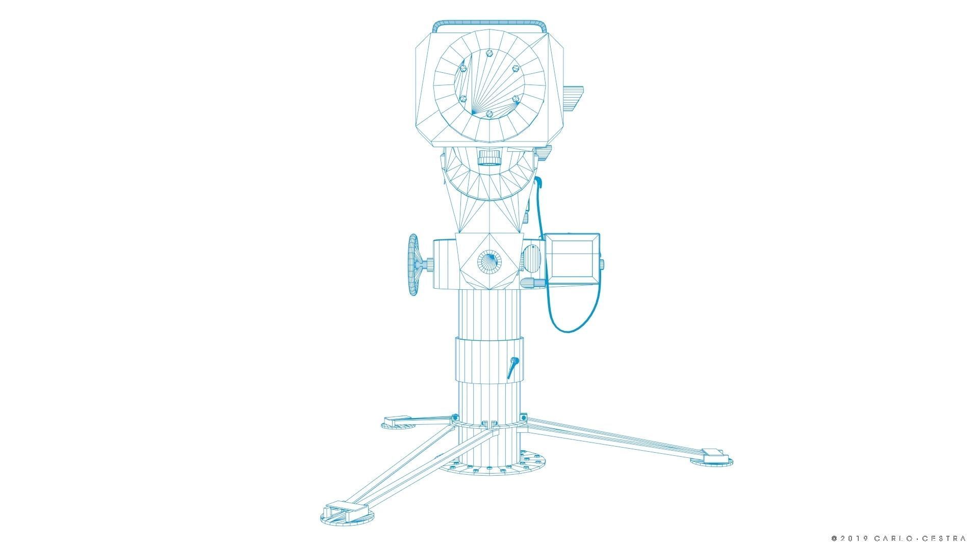 Coincidence rangefinder Low-poly 3D model_44