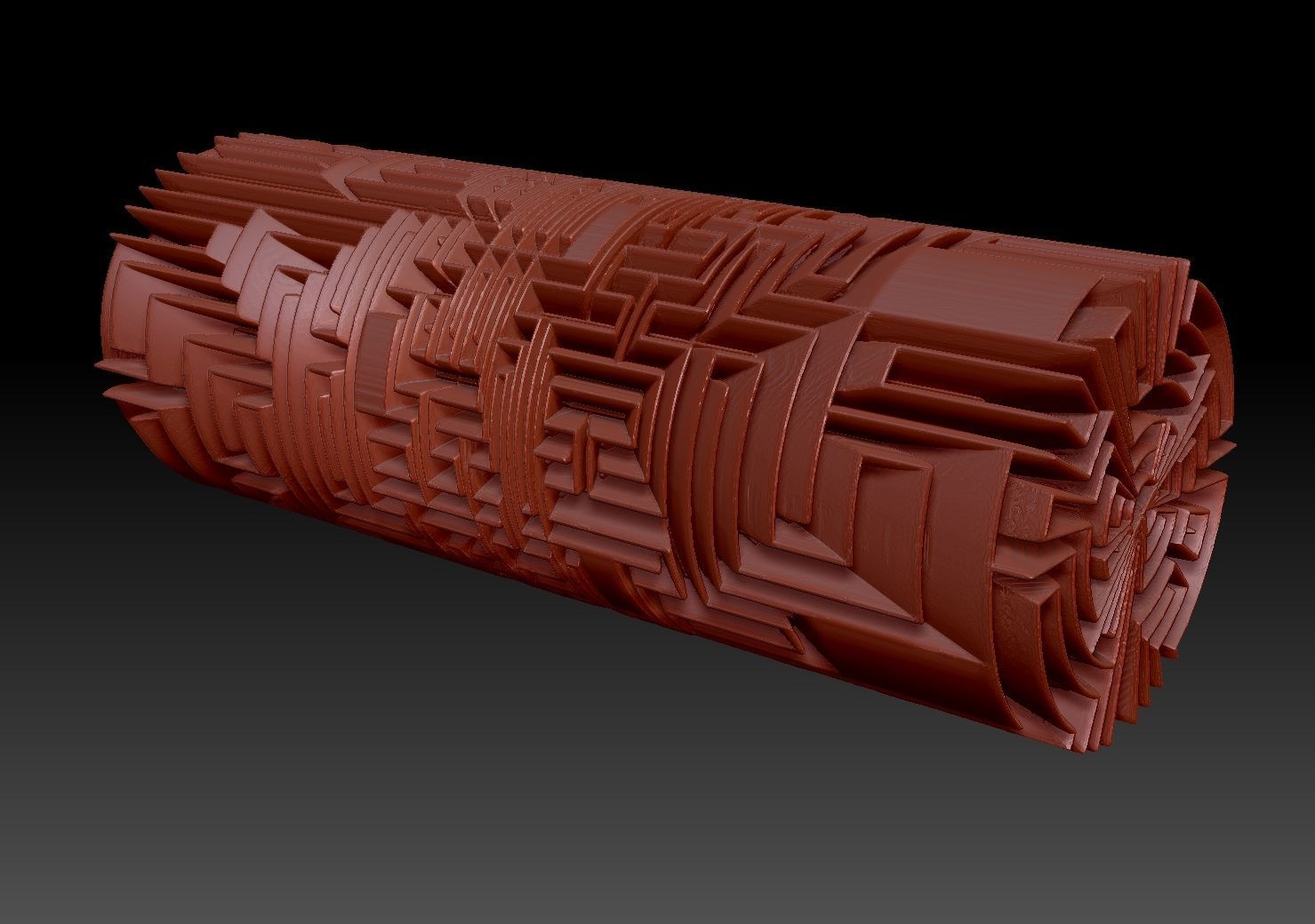 Maze Tube Abstract Item 3D model_1