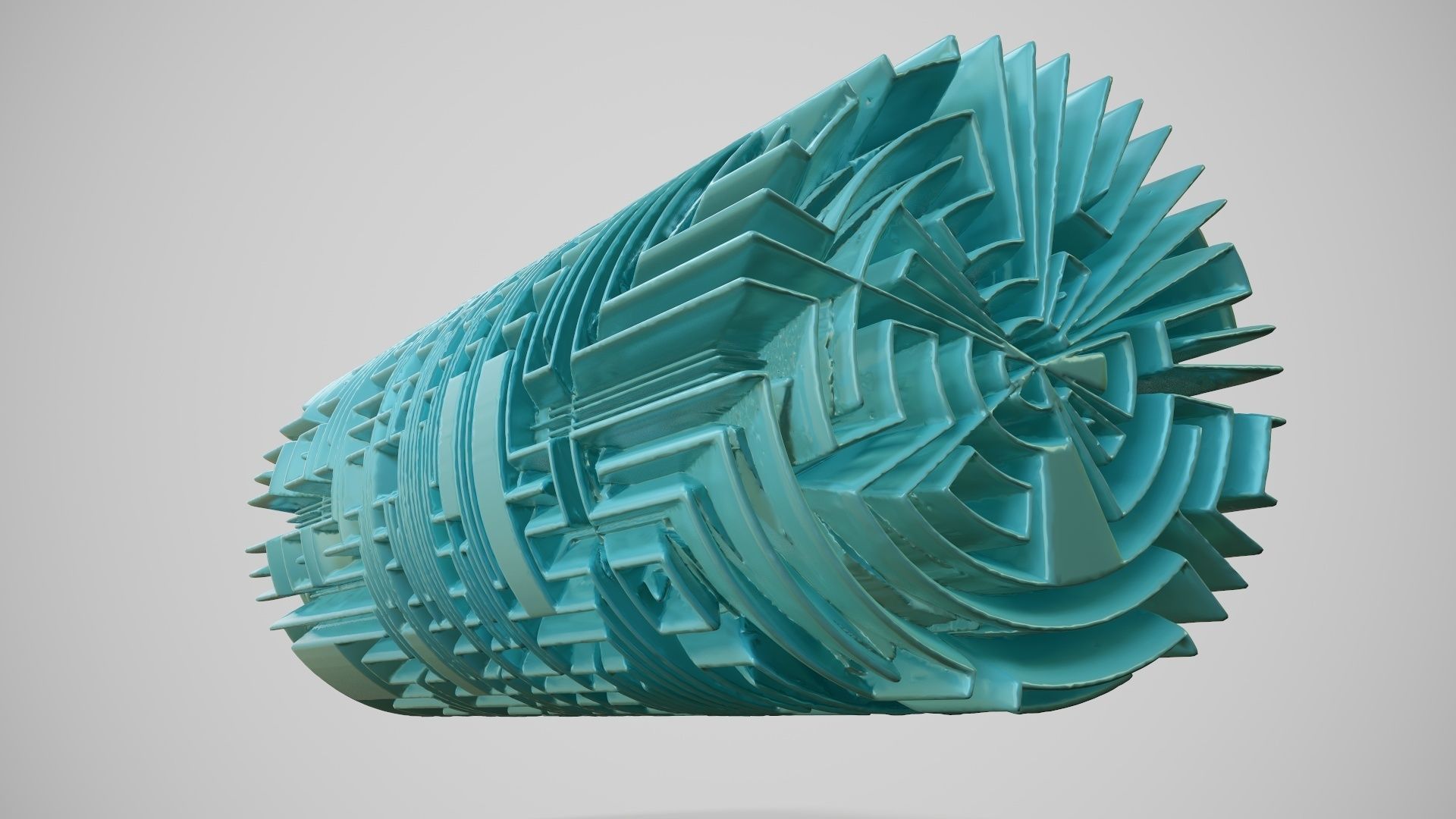 Maze Tube Abstract Item 3D model_5