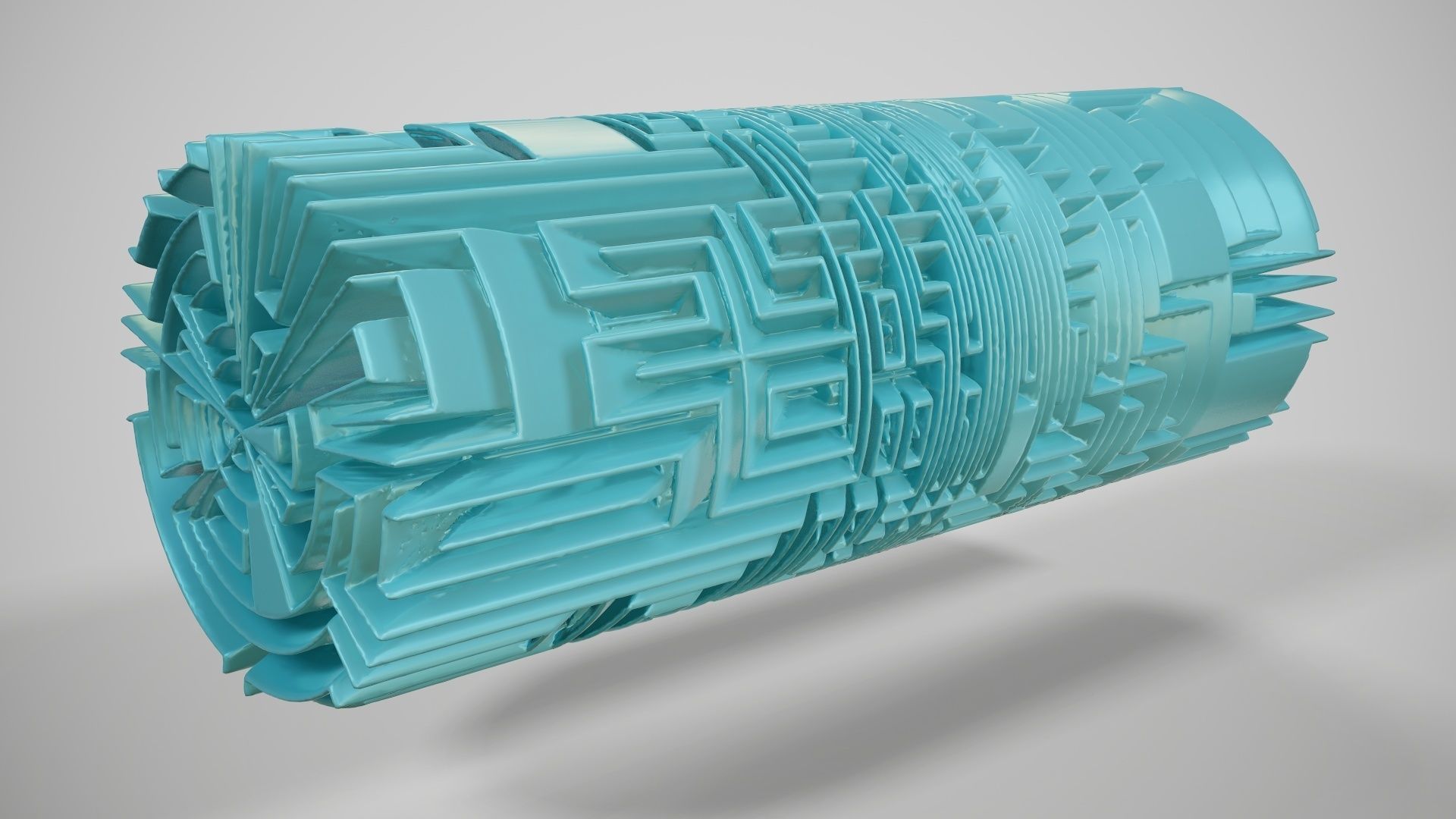 Maze Tube Abstract Item 3D model_4