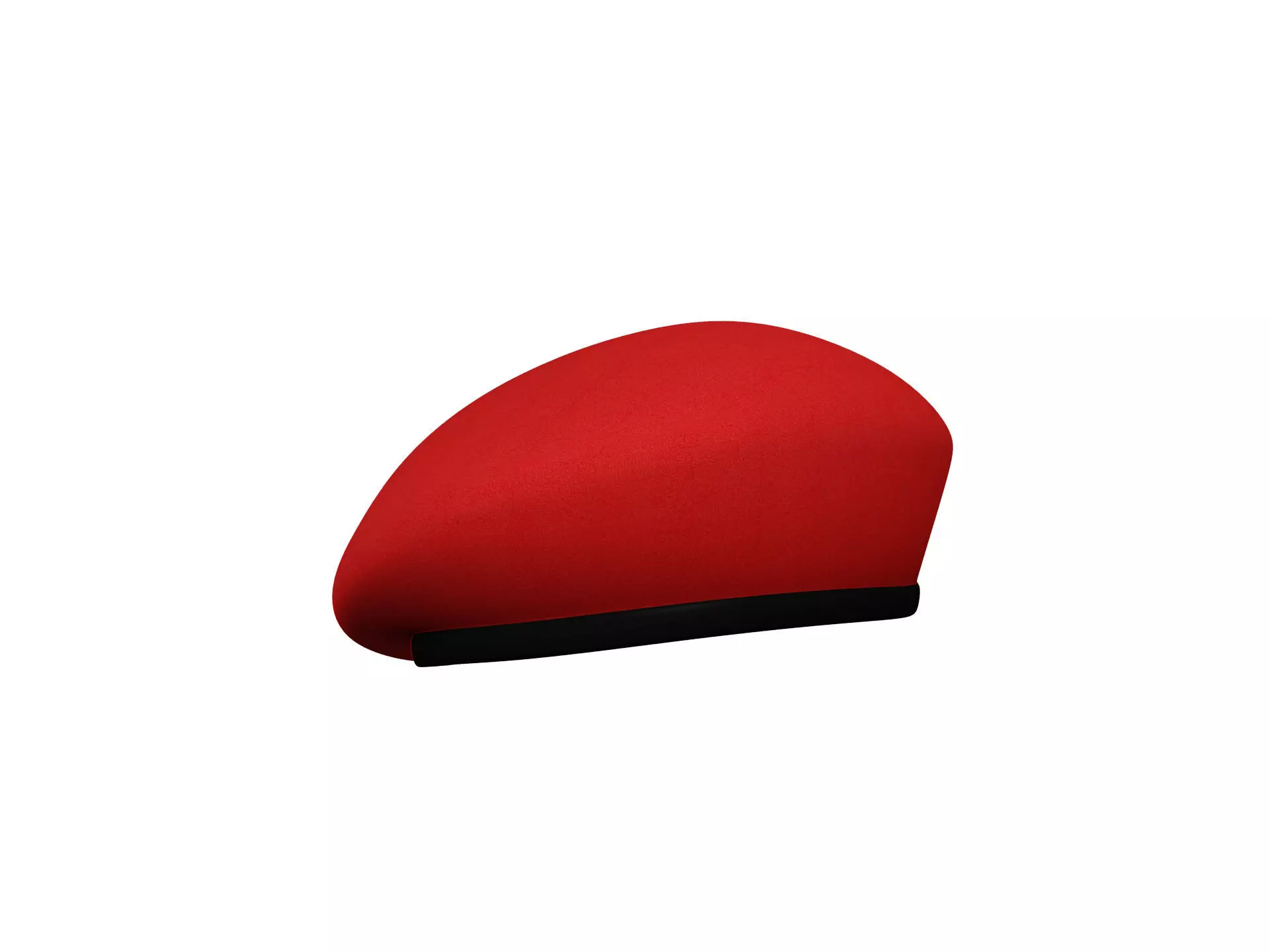 Military Beret Low-poly 3D model