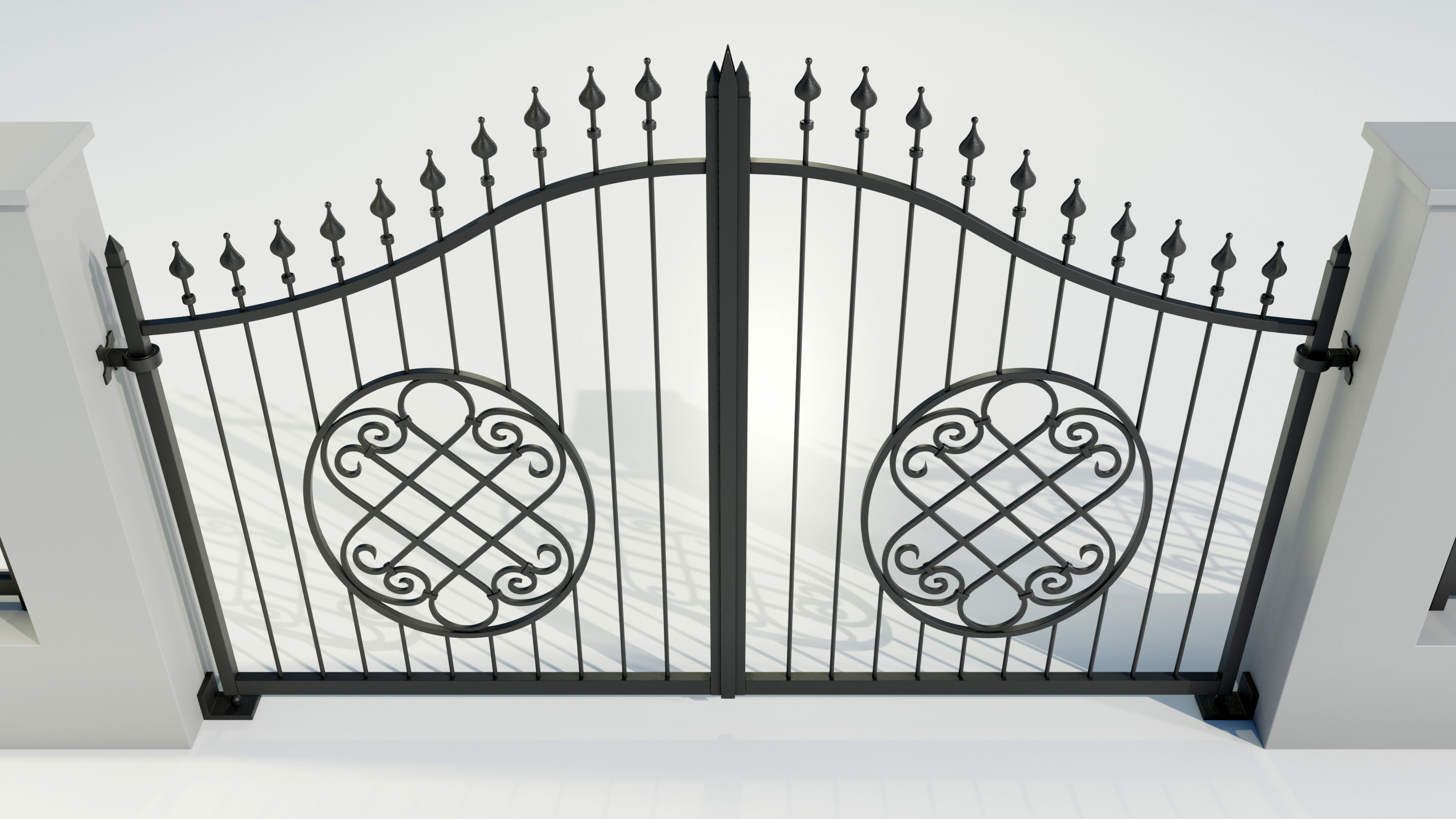 Wrought Iron Gate 5 3D model_11