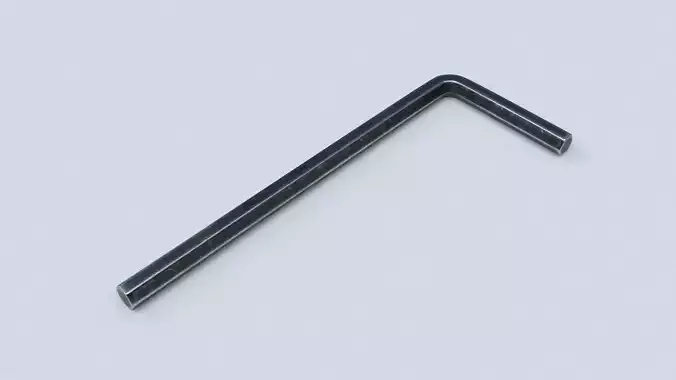Allen Key Low-poly 3D model