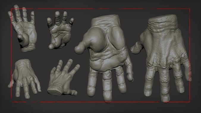 STRONG HAND - Sculpt 3D model