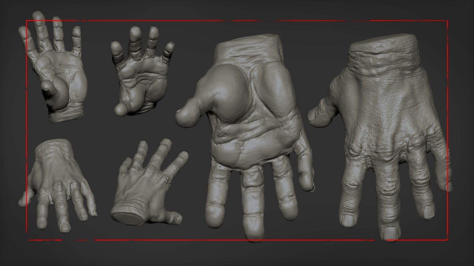 STRONG HAND - Sculpt 3D model_0