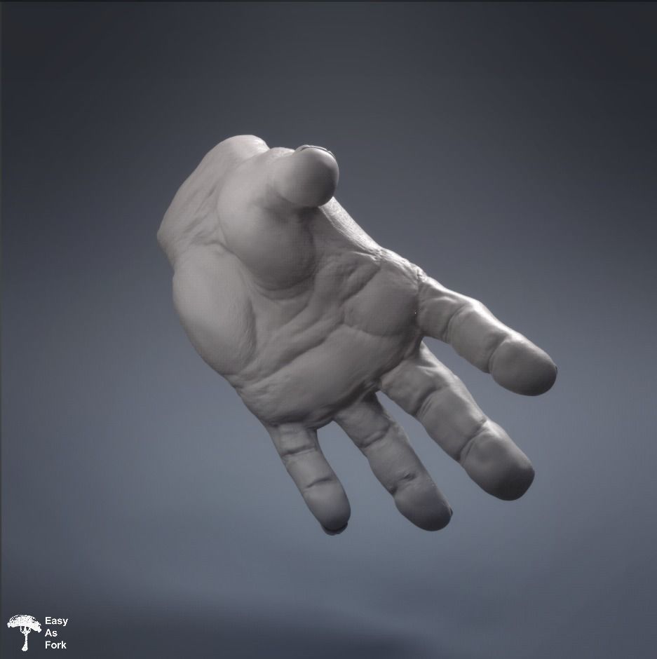 STRONG HAND - Sculpt 3D model_4