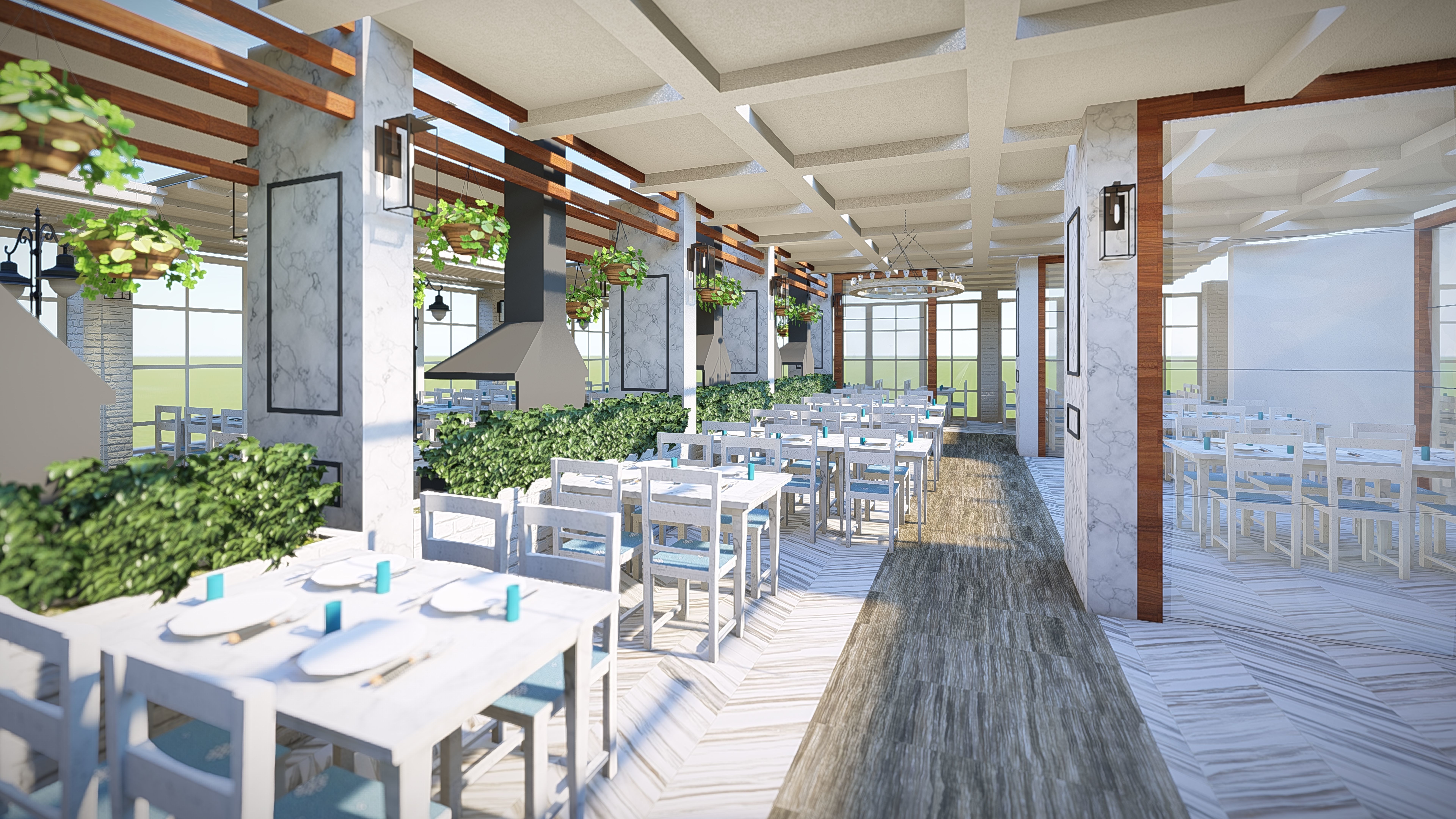 restaurant or other place to eat Low-poly 3D model_3