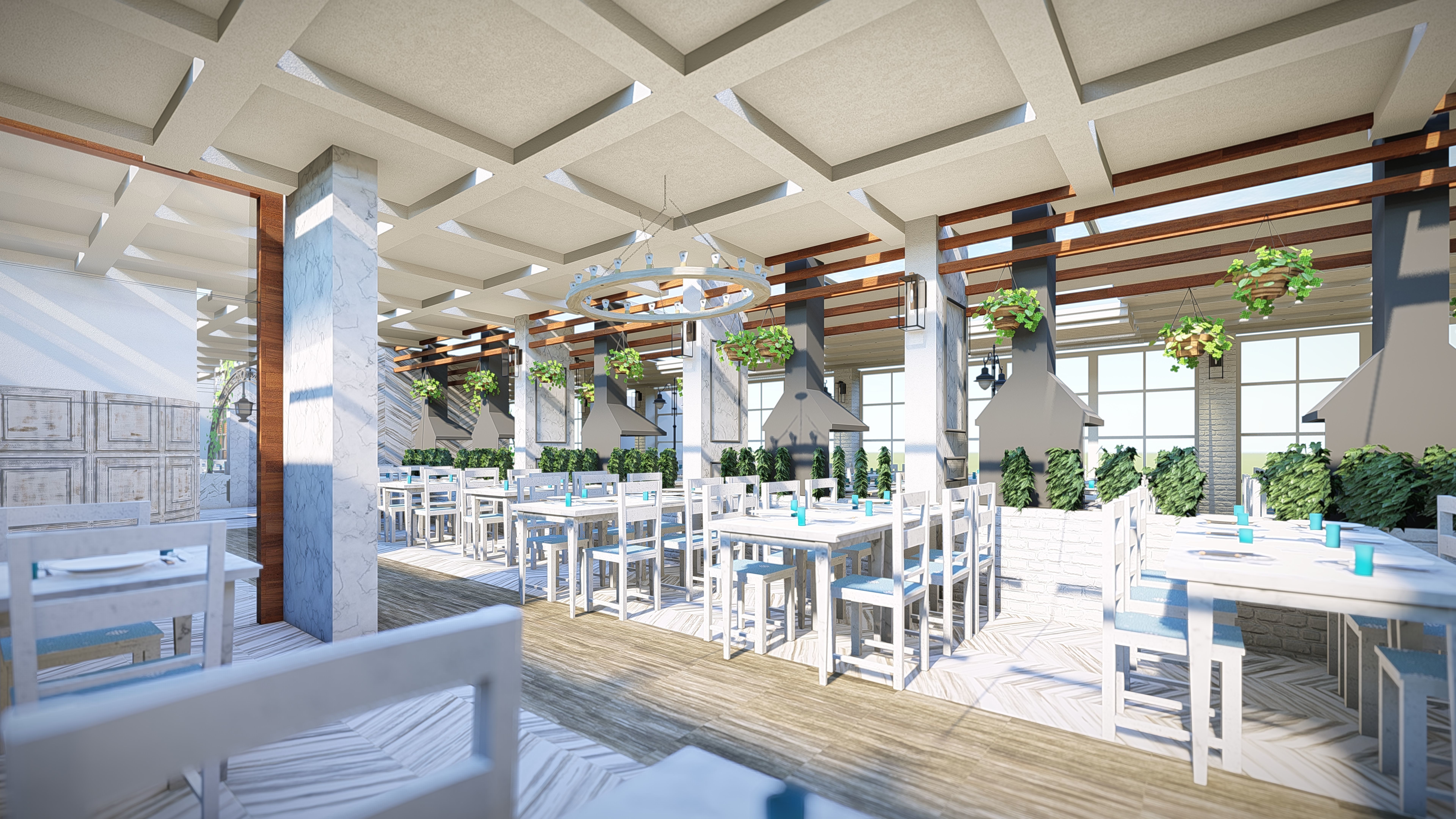 restaurant or other place to eat Low-poly 3D model_4