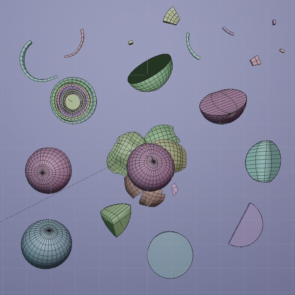 Low Poly Onion photorealistic 3d model scene Low-poly 3D model_1