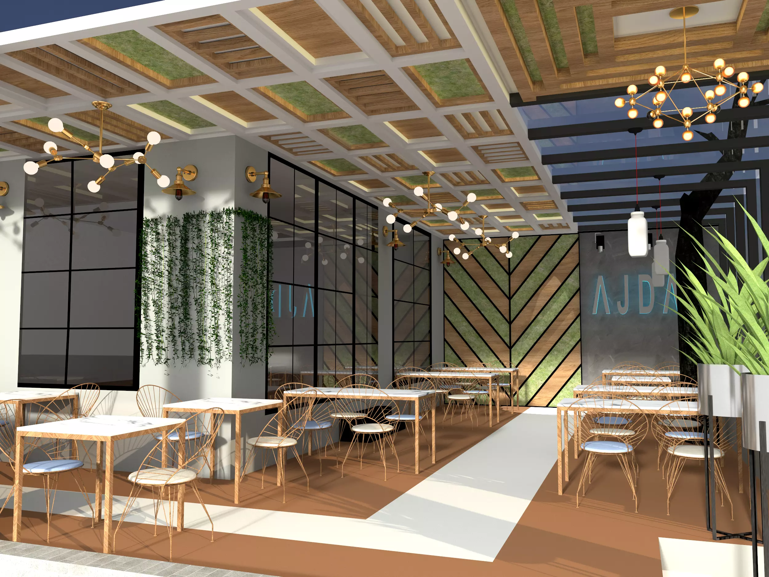 cafee Low-poly 3D model_0