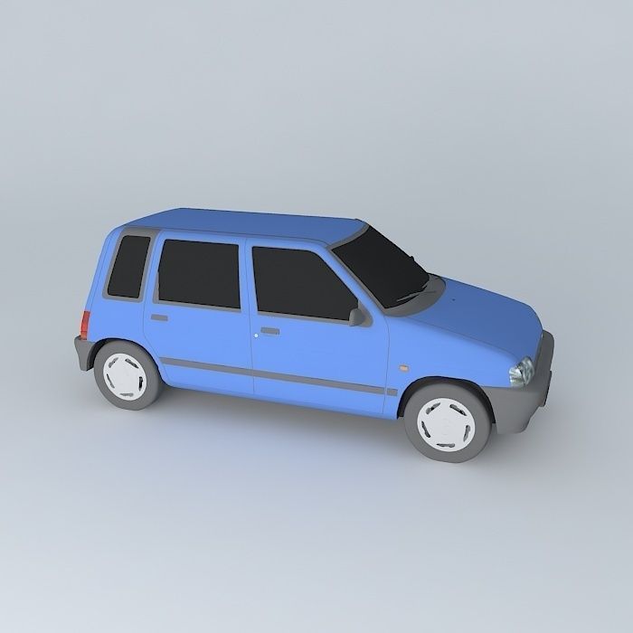 Daewoo Tico SX 1998 Free 3D model_1