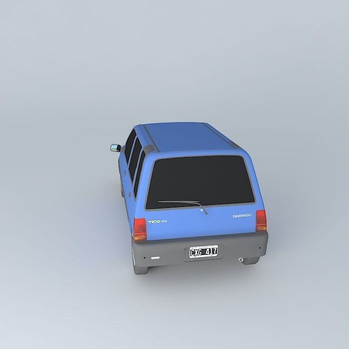 Daewoo Tico SX 1998 Free 3D model_2