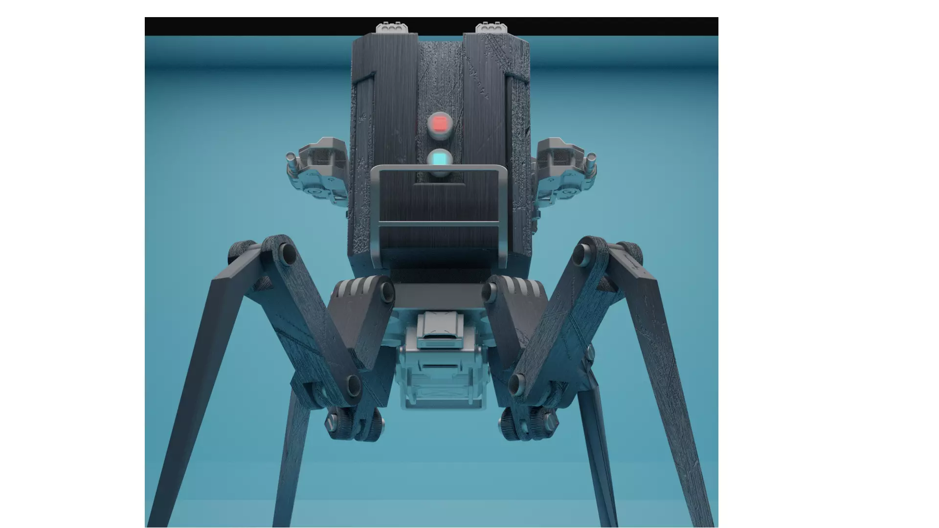 Concept bot Free low-poly 3D model