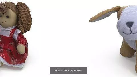 Toys for Playroom 3D Model Collection_0