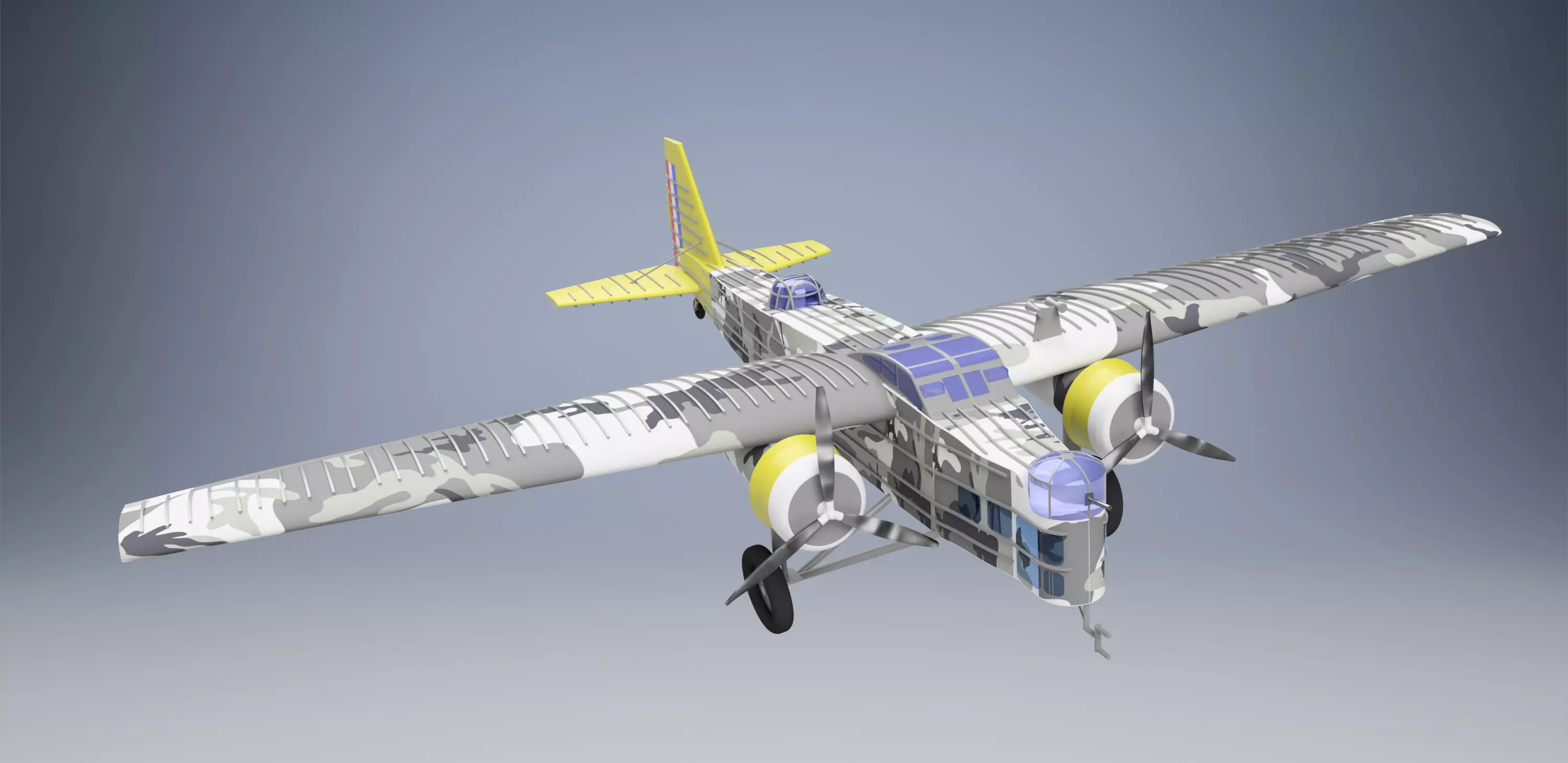 Bloch MB 200 3D model_0
