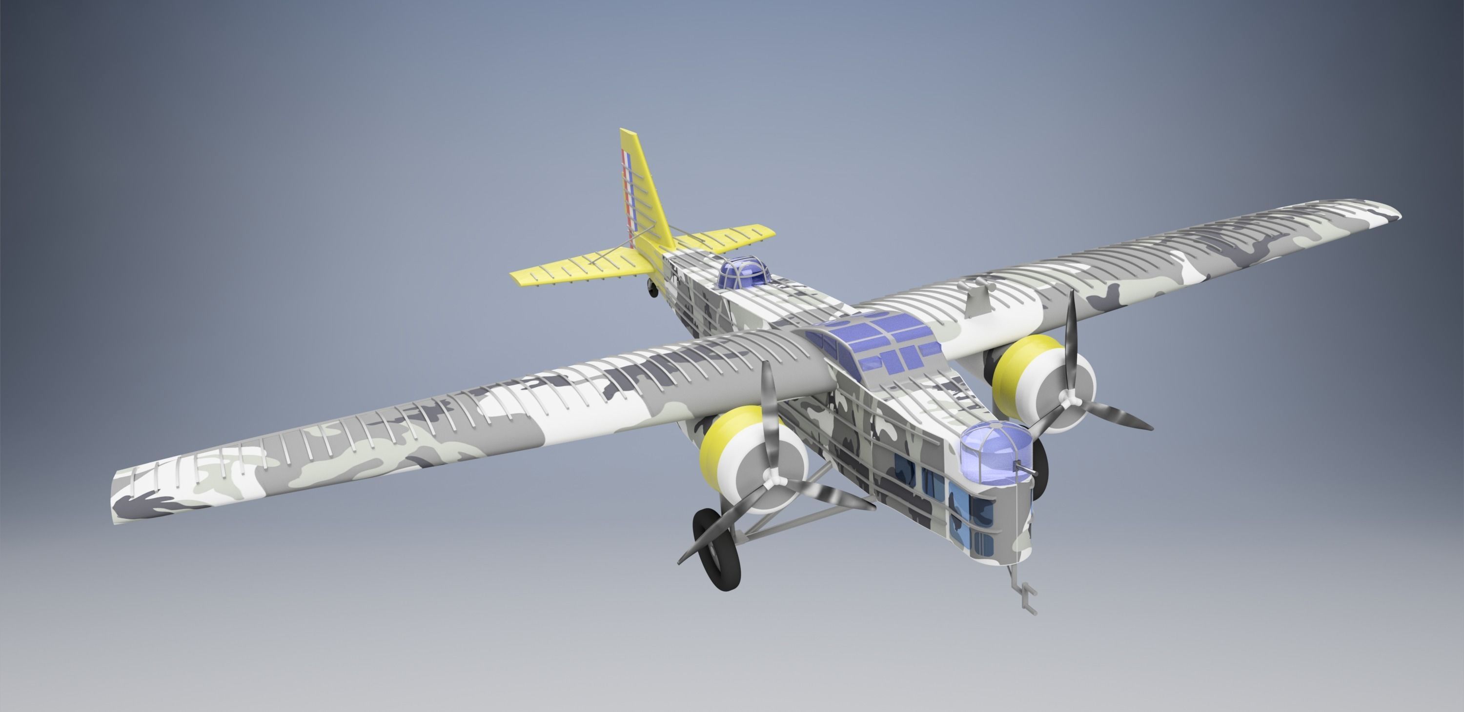 3D model Bloch MB 200 CGTrader