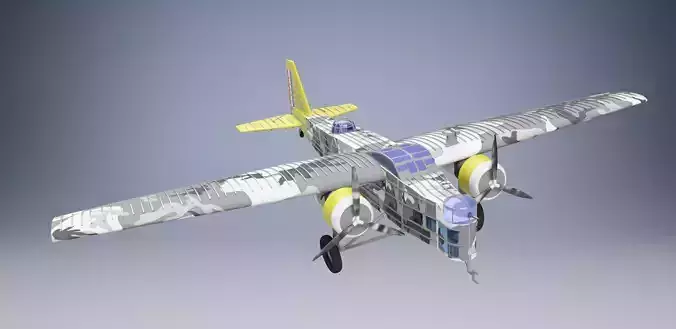 Bloch MB 200 3D model