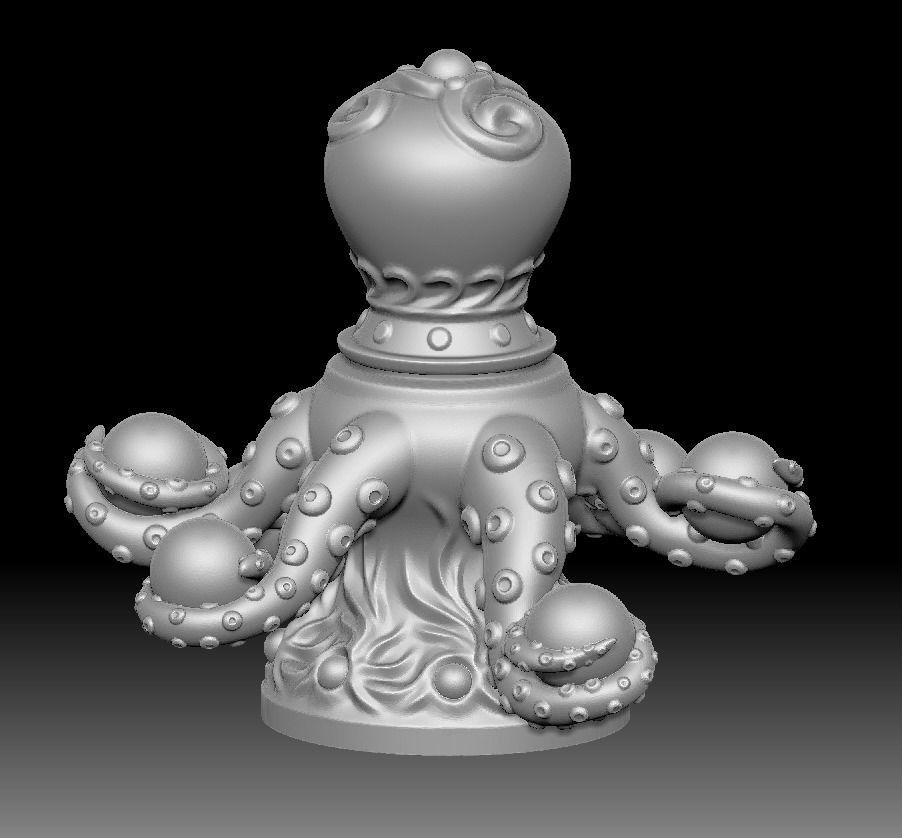 Octopus Vase 3d print Free 3D print model_11