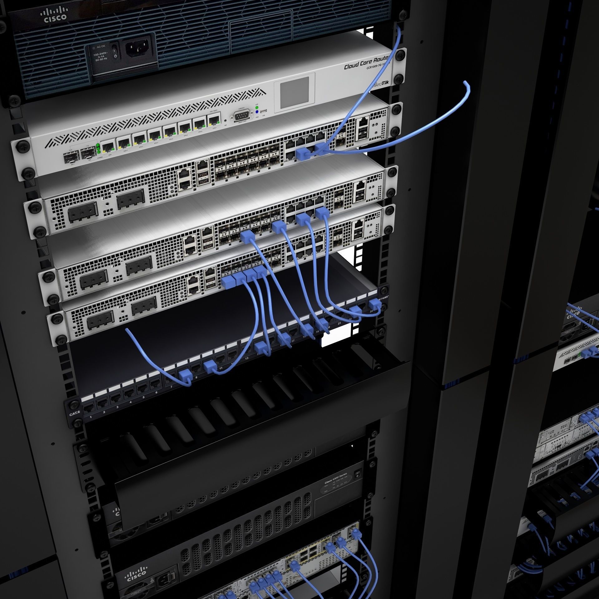  Server Room HD 3D model_11