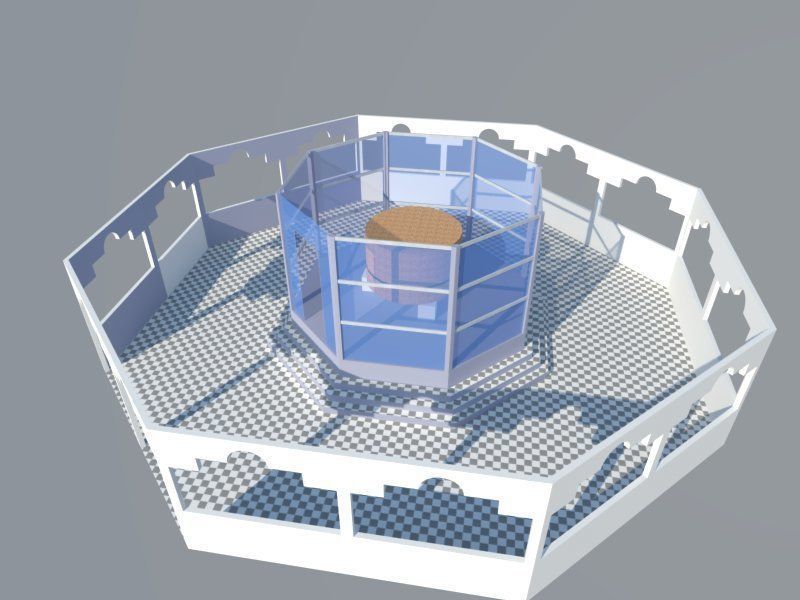 gong nekara building 3D model_1