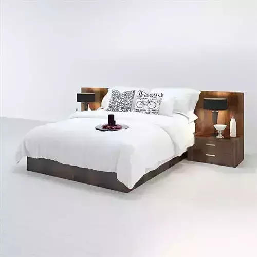 bed 3d model for 3ds max Free 3D model