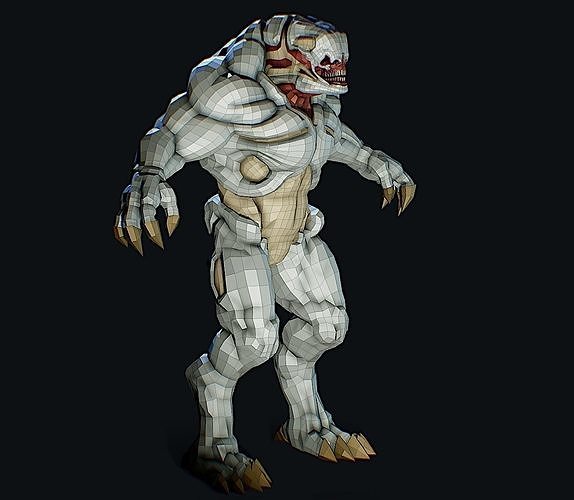 HellKnight Free FanArt 3dModel Free low-poly 3D model