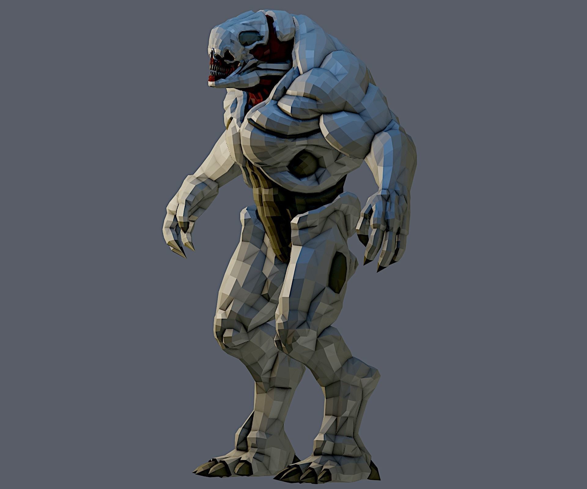 HellKnight Free FanArt 3dModel Free low-poly 3D model_1