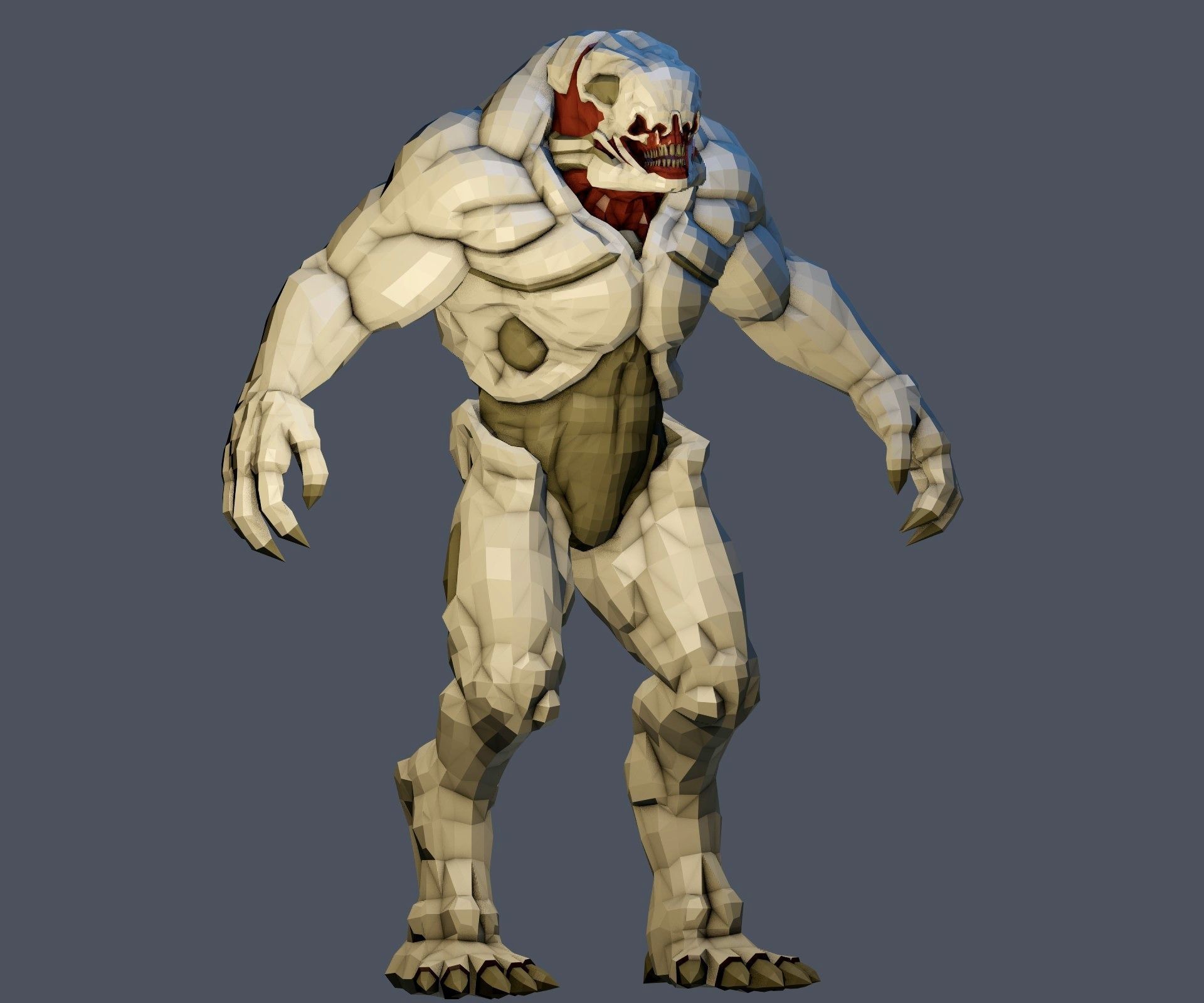 HellKnight Free FanArt 3dModel Free low-poly 3D model_2