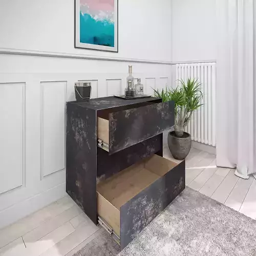 Sideboard rusty thin metal concrete 3D model