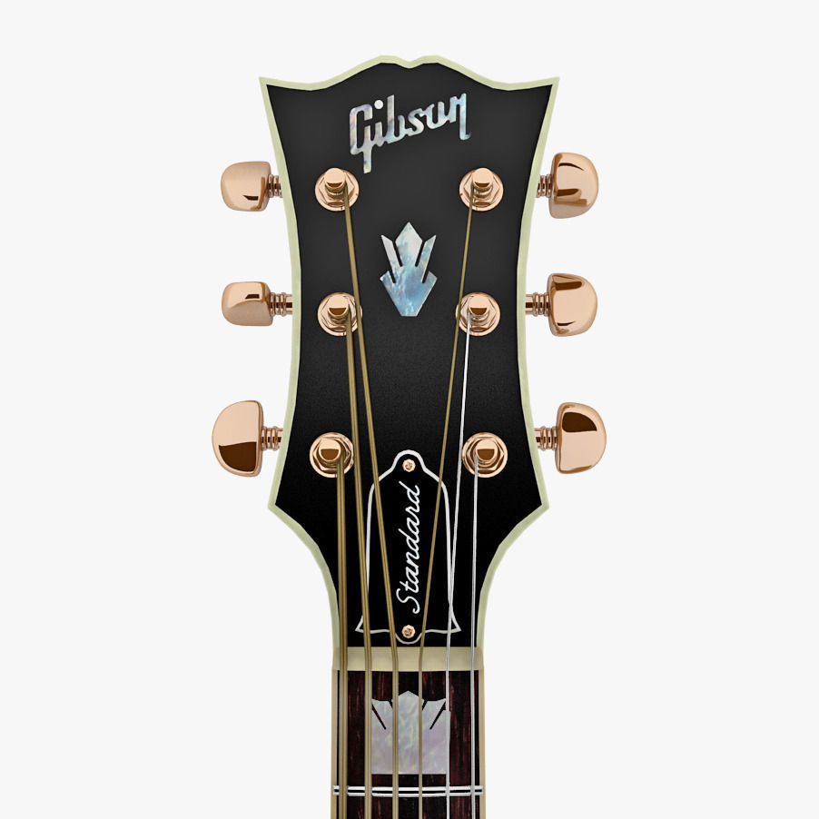 Gibson J-200 Guitar 3D model_1