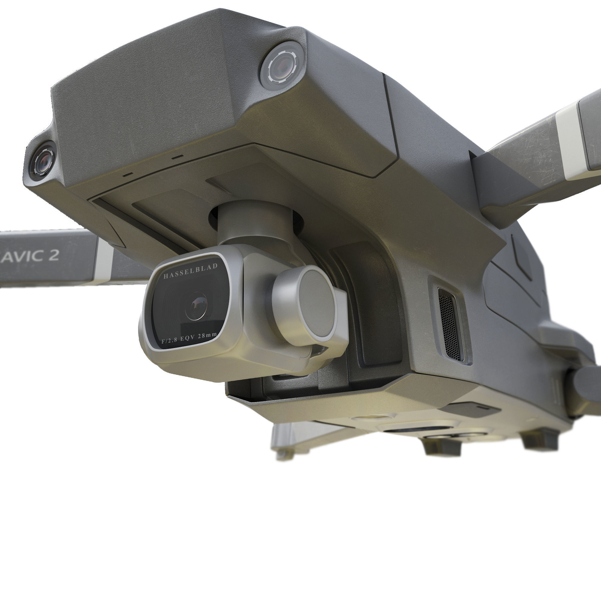 DJI Mavic PRO 2 and Smart Controller 3D model_5