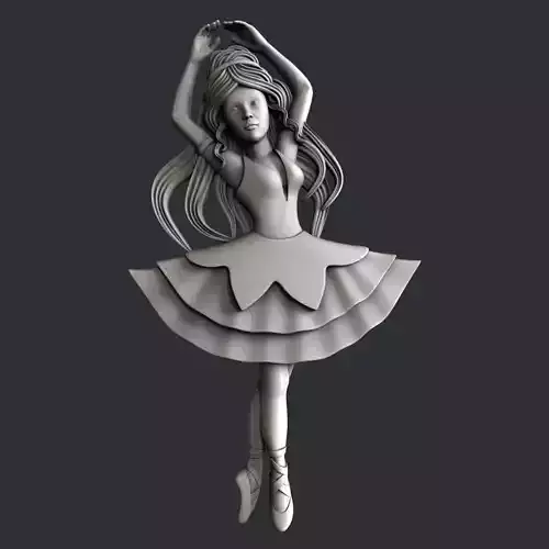 3d STL models for CNC router ballerina