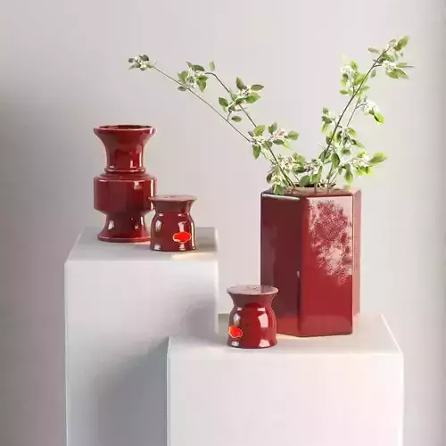 Candle Holders Vases and Flowers