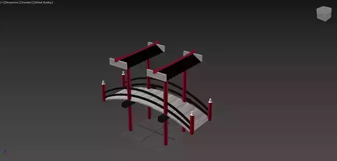 SKC - Asian Garden Bridge 3D model