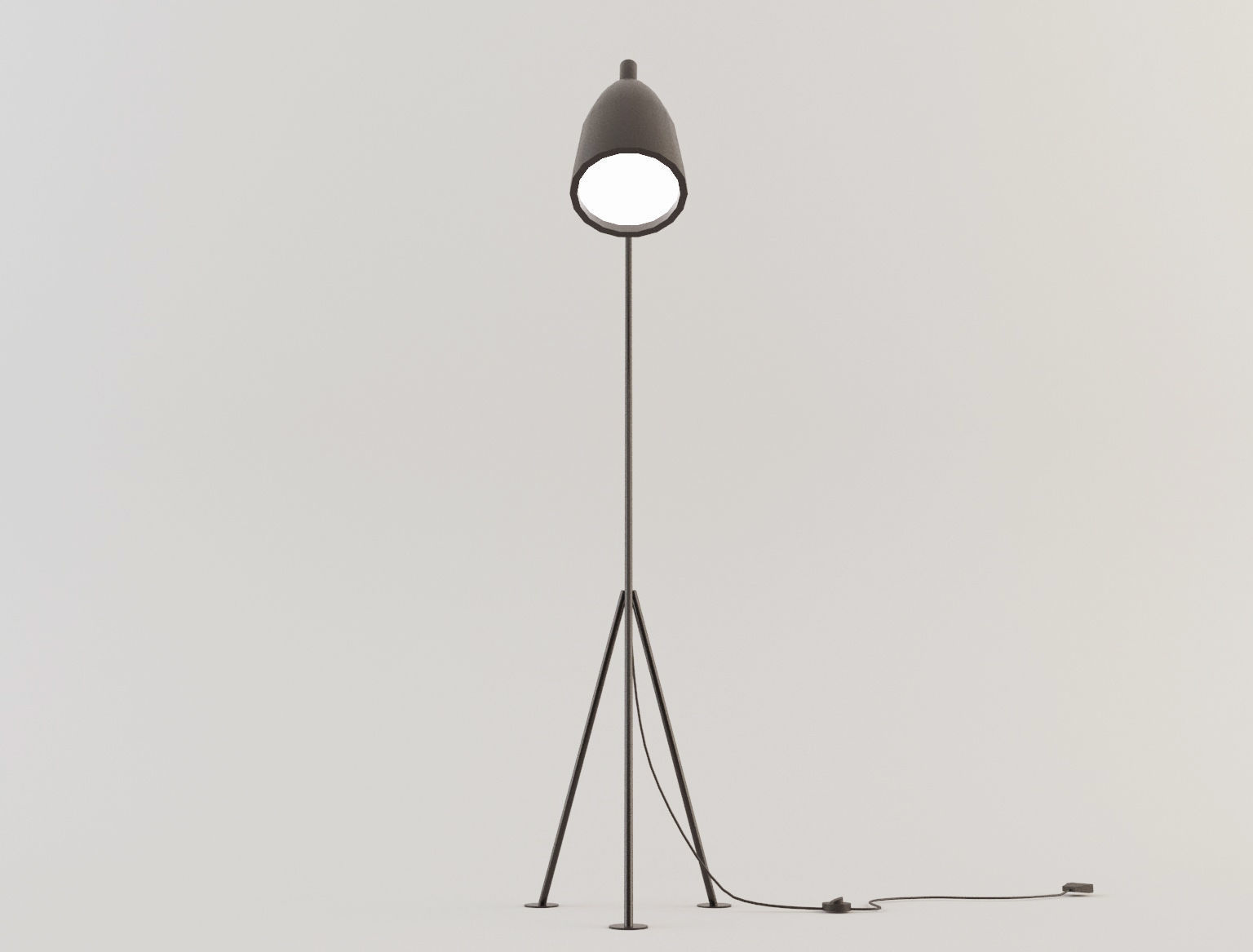 Floor Lamp 1 Lowpoly Low-poly 3D model_2