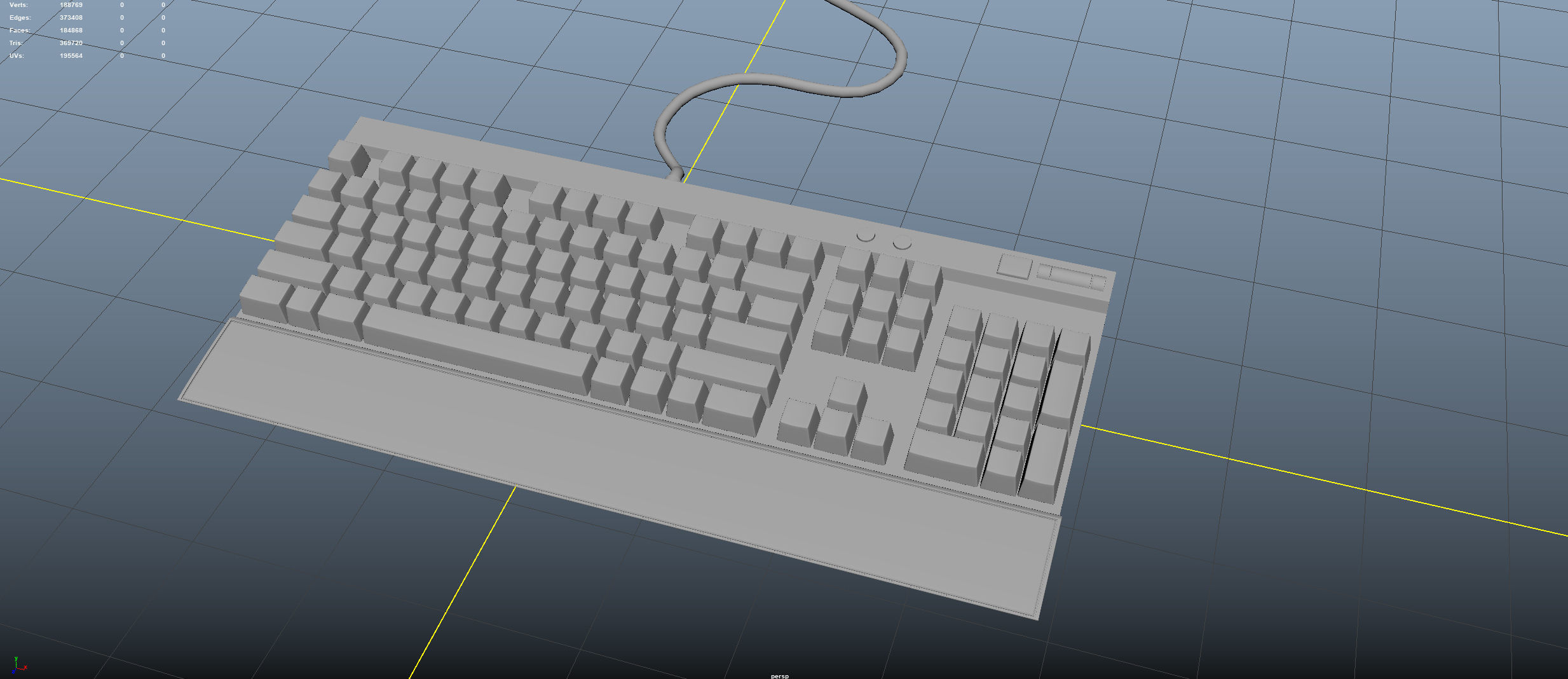 Keyboard  3D model_4