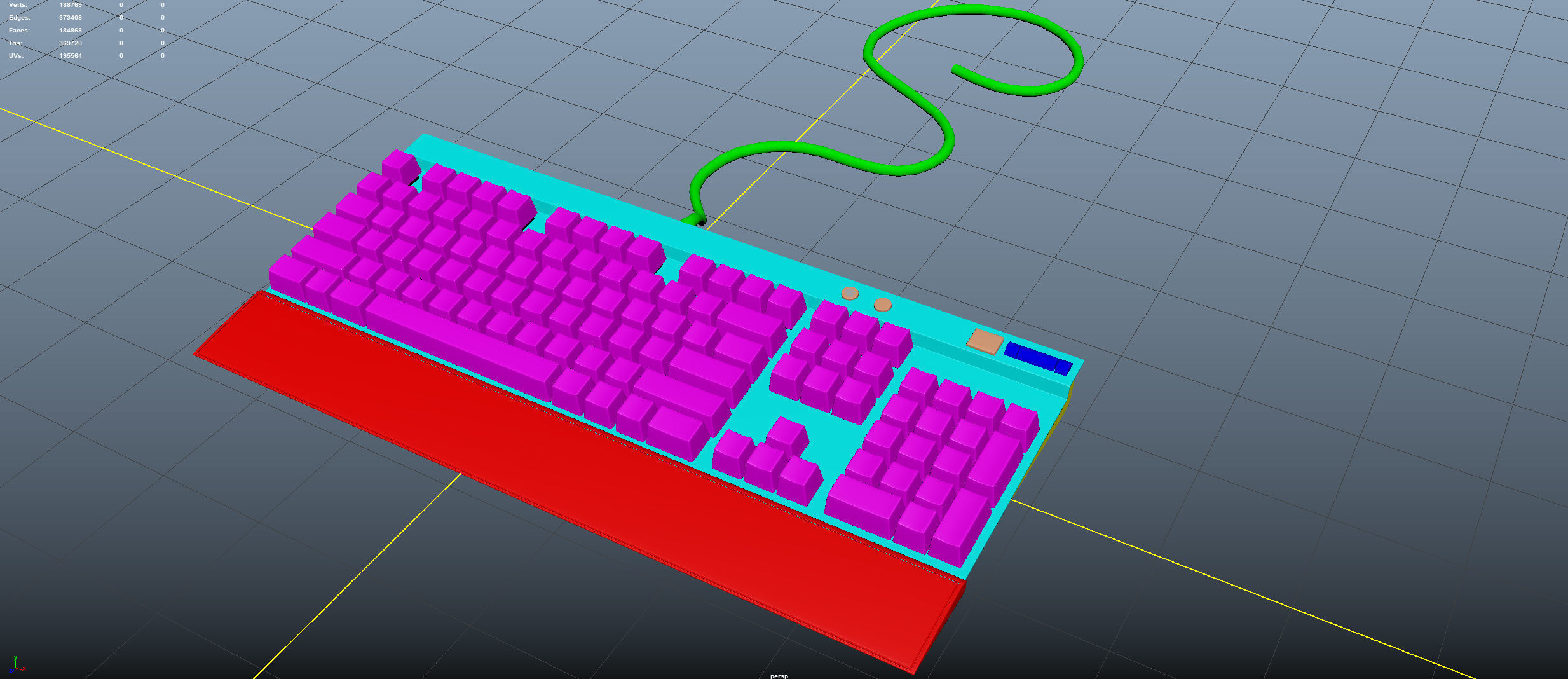 Keyboard  3D model_3