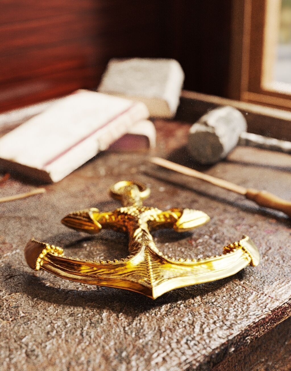 Anchor 3D print model_3