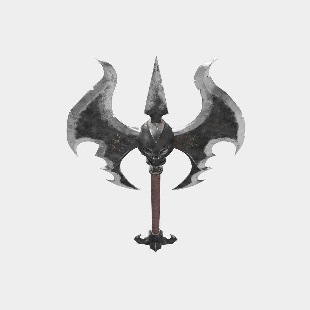 Medieval axe 3D model_5