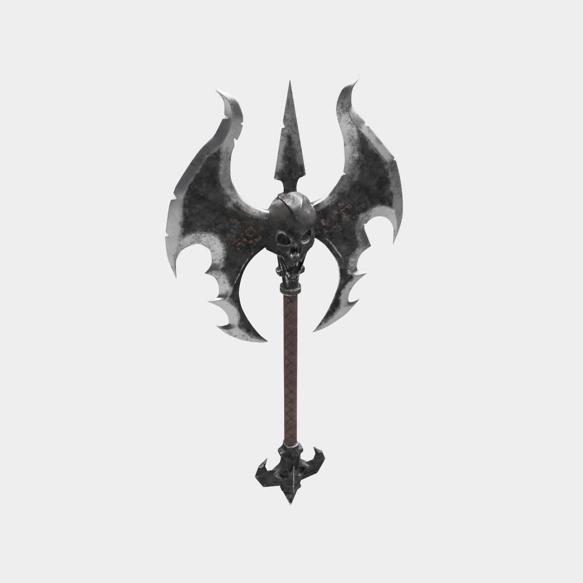 Medieval axe 3D model_11