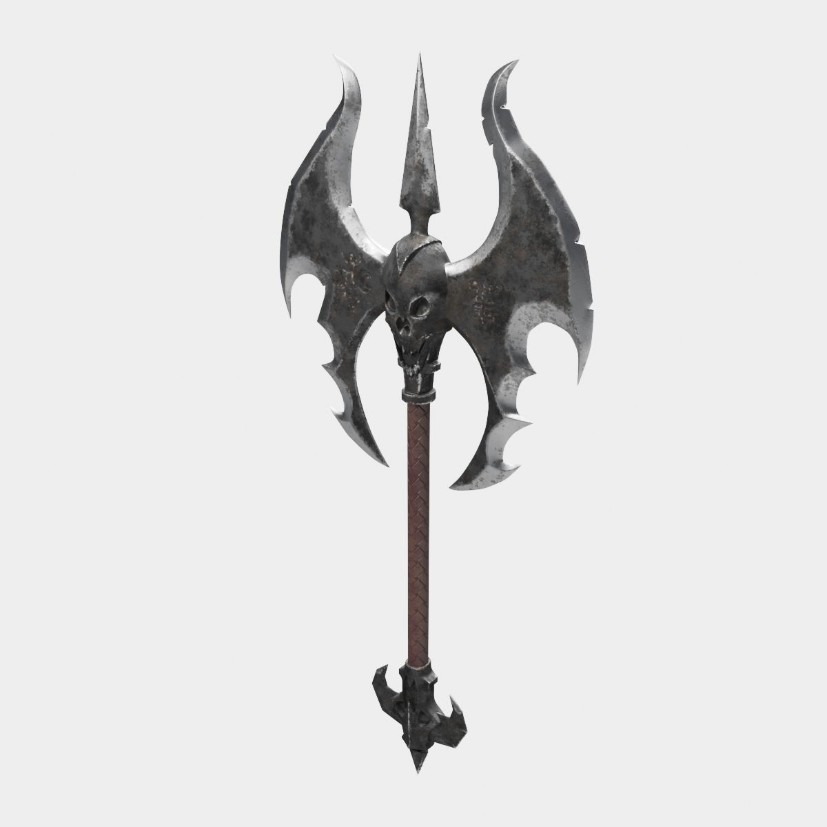 Medieval axe 3D model_1