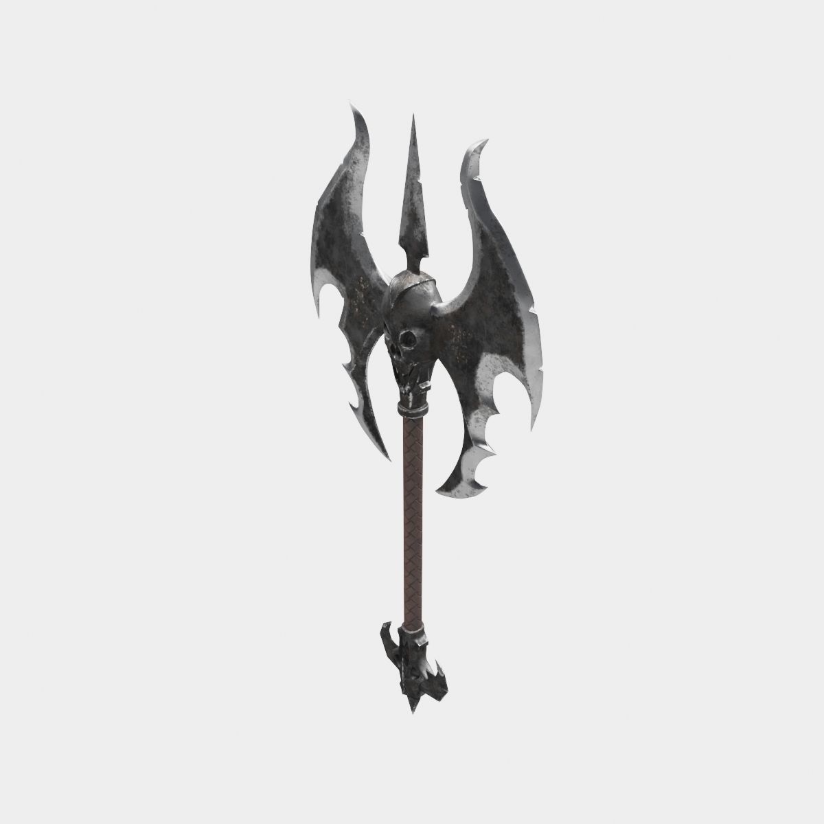 Medieval axe 3D model_6