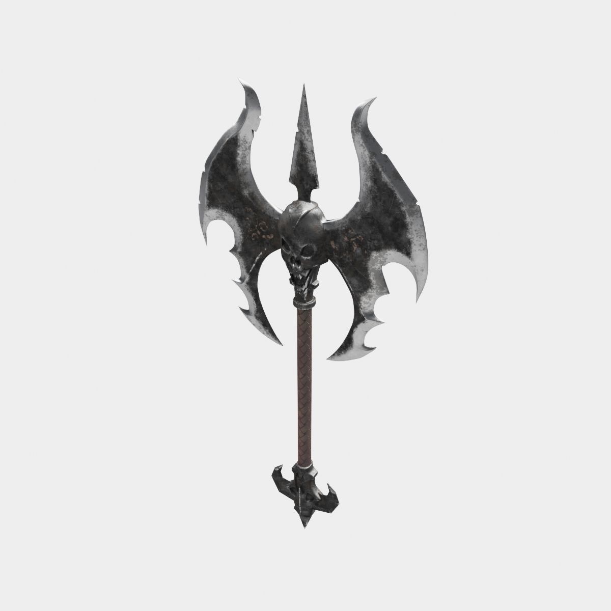 Medieval axe 3D model_10