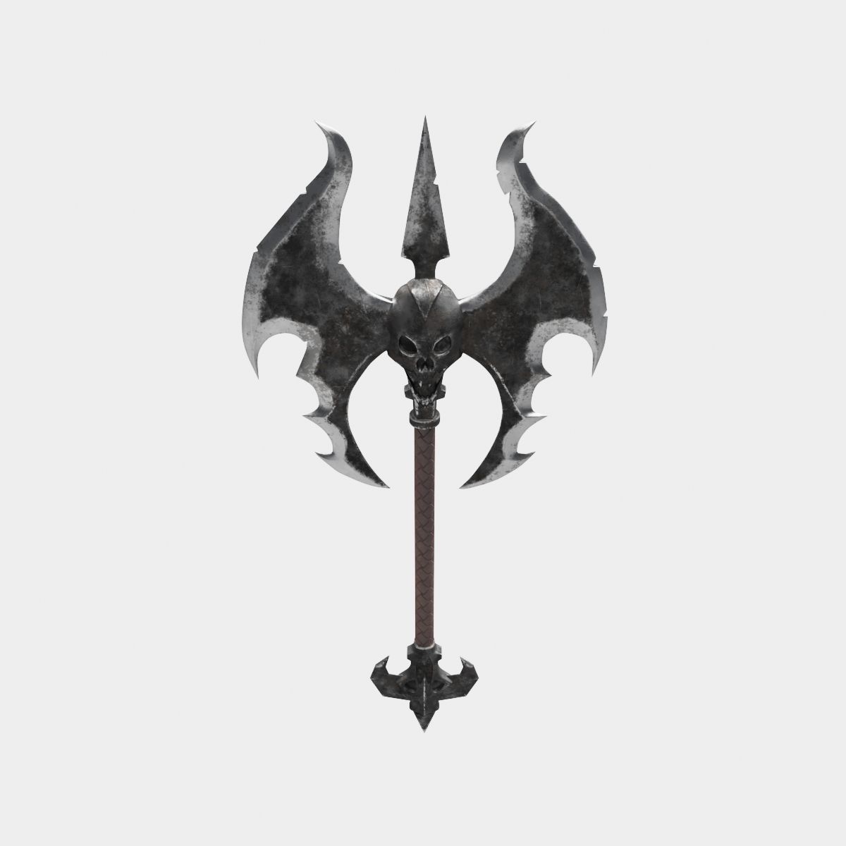 Medieval axe 3D model_7