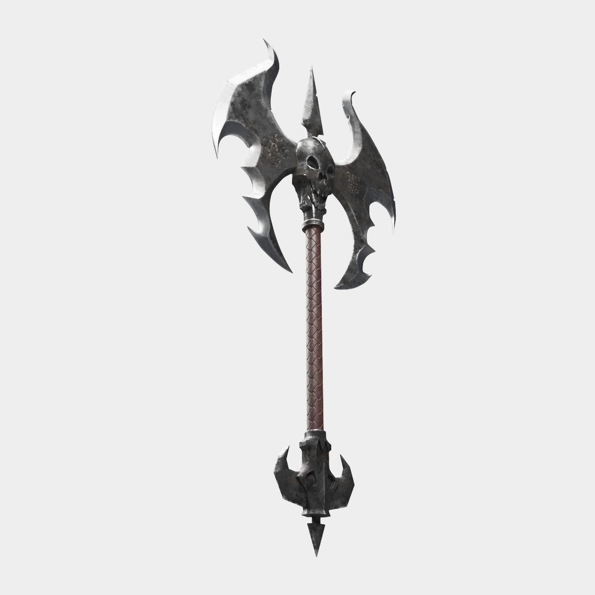 Medieval axe 3D model_2