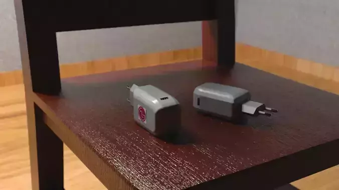 Mobile Charging Adapter 3D Model