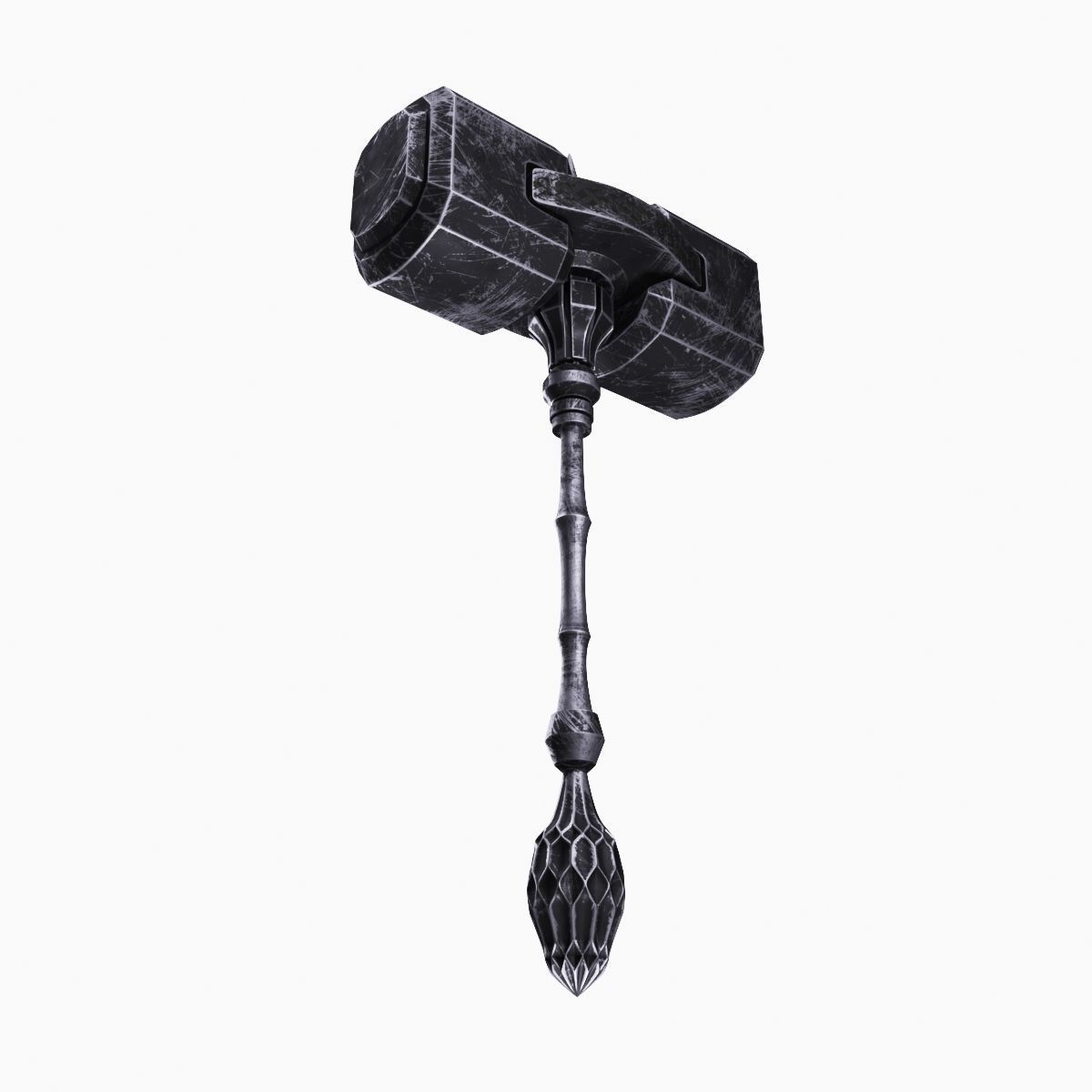 Battle hammer 3D model_2