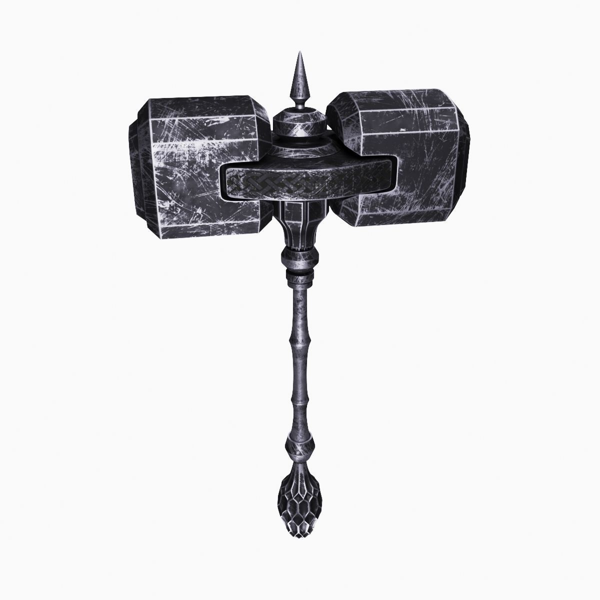Battle hammer 3D model_9