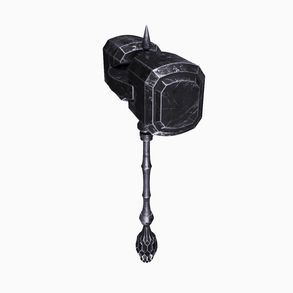 Battle hammer 3D model_11